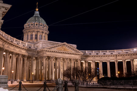 Kazan Cathedral St. Petersburgの写真素材