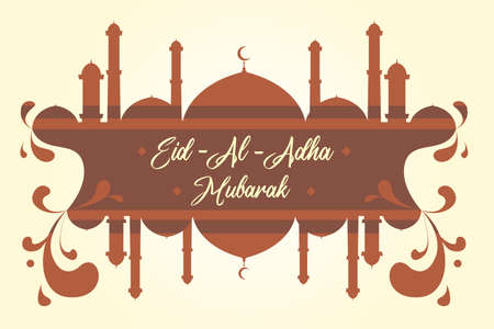 Eid Al Adha Greeting Concept Premium Vectorのイラスト素材