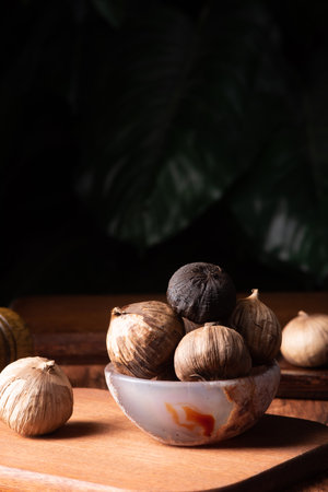 Spa still life with lotus seed and oil on wooden backgroundの写真素材