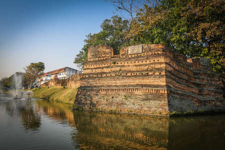 Si phum corner at Chiang Mai, Thailandの写真素材