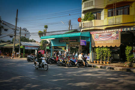 road view at Chiang Mai, Thailandのeditorial素材