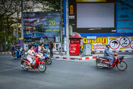 street view at Chiang Mai, Thailandのeditorial素材