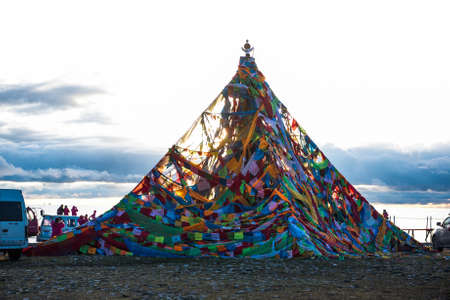 Qinghai lake sceneryのeditorial素材