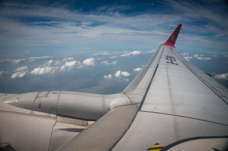 Aircraft wingのeditorial素材