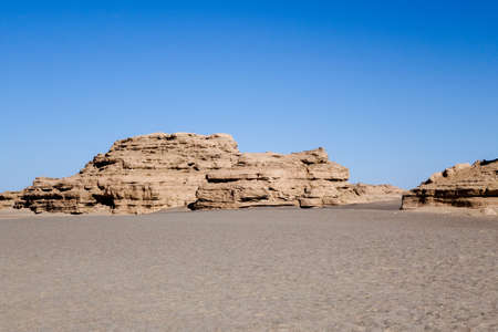 Yardang landformのeditorial素材