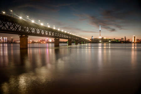 The Yangtze River in Wuhanの写真素材