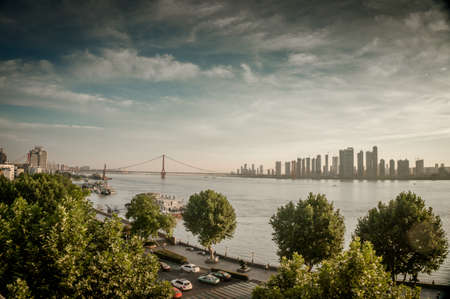 Wuhan Yangtze River Bridgeのeditorial素材