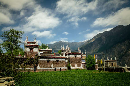 Tibetan dwellingsの写真素材