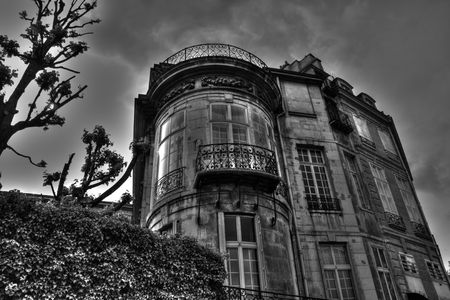 Mansion In Paris France near la Seineの写真素材