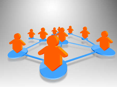 Social Network の写真素材