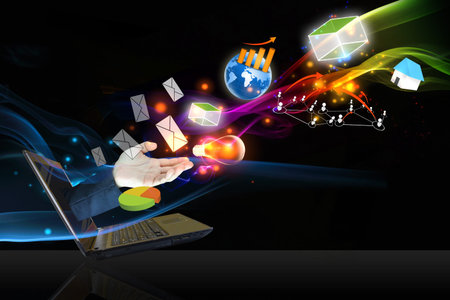 Internet Concept of global business