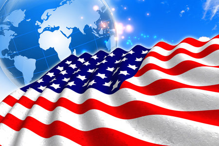 USA flag background