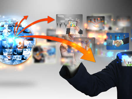 Businessman press business collection の写真素材