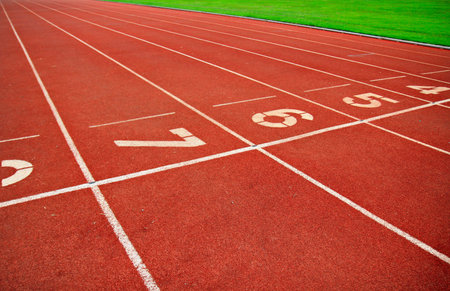 Running Track Lane Numbers