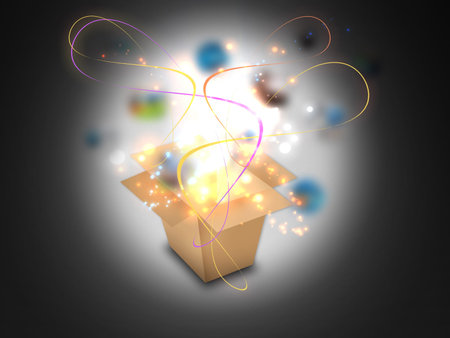 Glowing Magic box