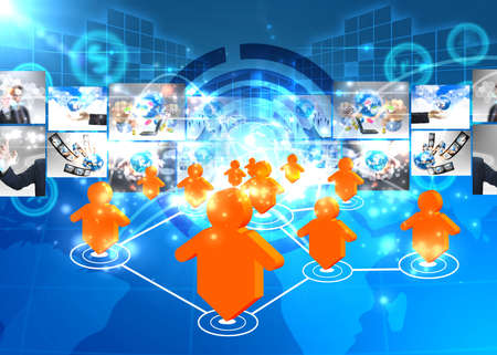 Social network concept の写真素材