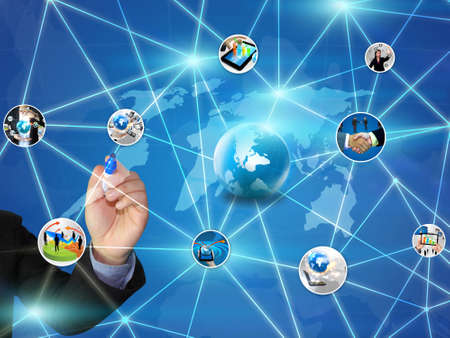 Business Network Designの写真素材