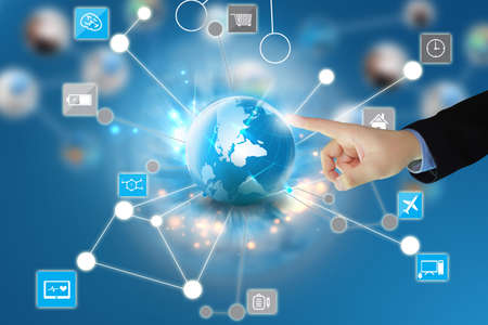 Social media,social network concept の写真素材