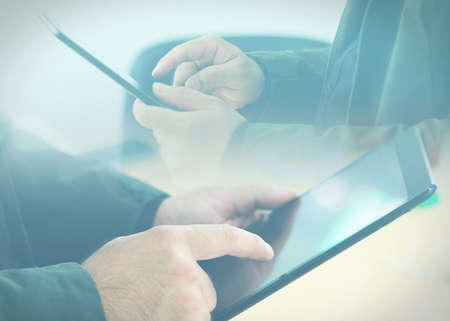 Businessman using digital tablet.の写真素材