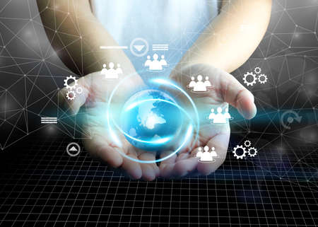 Social network concept. の写真素材