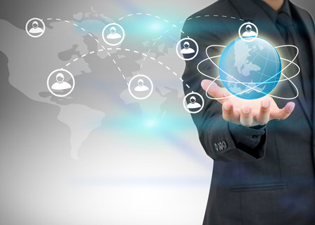 Social media,social network concept.の写真素材