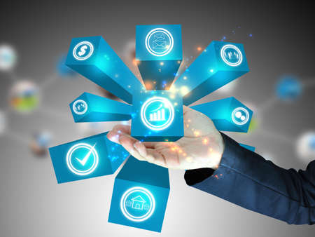 Global business connection.の写真素材