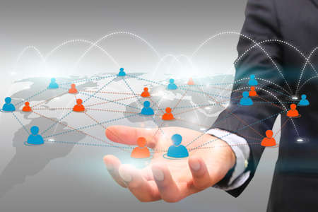 Social network concept.の写真素材