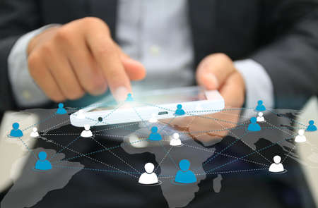 Social network concept.の写真素材