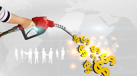 fuel prices concept.の写真素材
