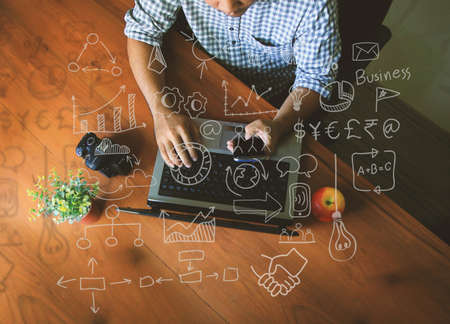 Workplace, icons, Idea, Inspirationの写真素材