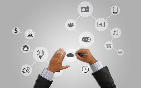 Globalization business concept.