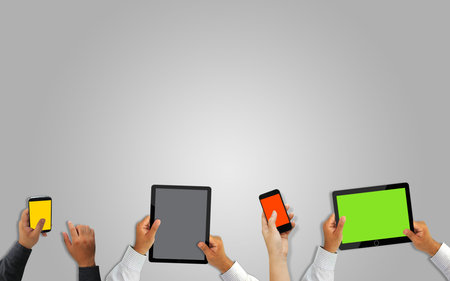 hand holding smartphone,tablet