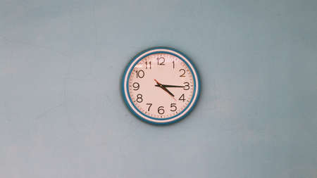 Clock on the wall. vintage retro stylesの写真素材