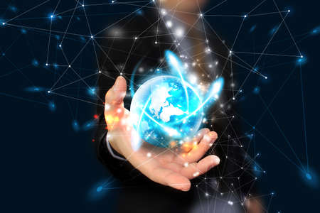 World connected.Social network concept.の写真素材
