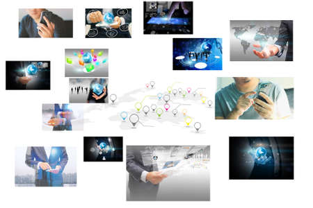 Social media,social network concept,communicationの写真素材