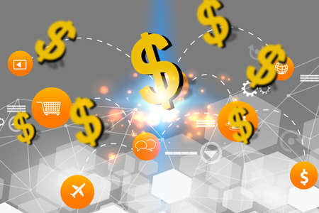 Social media concept.media marketing.の写真素材