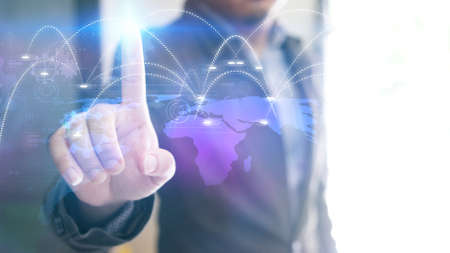 social network conceptの写真素材