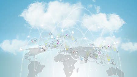 Social network concept.の写真素材