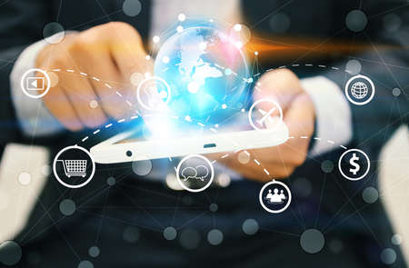 Social network concept. data communication.の写真素材
