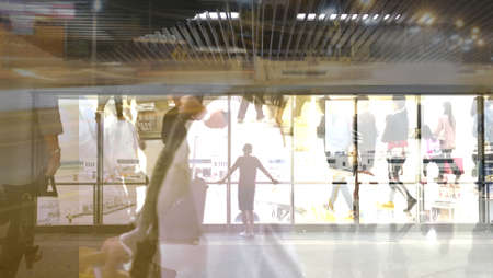 passengers abstract Blur background.の写真素材