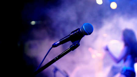 Microphone on stage                               の写真素材