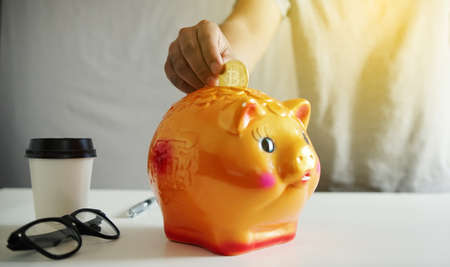 Bitcoin. crypto currency, Business investment growth conceptの写真素材
