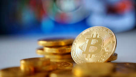 Bitcoin symbol. Crypto currency                                       の写真素材