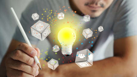 New idea concept, innovation and creativity                                の写真素材