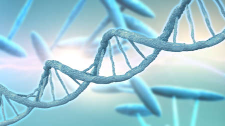 DNA strands backgroundの写真素材