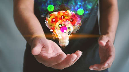 New ideas. innovation and creativityの写真素材