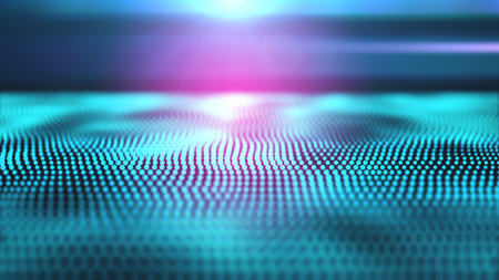 Connection dots structure. Abstract wave background.