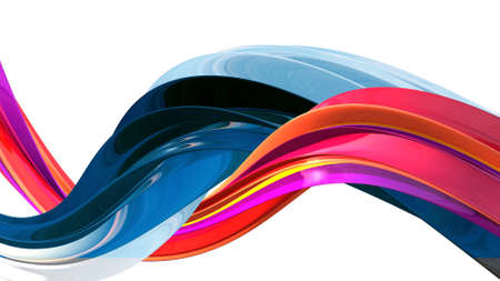 abstract background  luxury curve, elegant wallpaper design, 3D object with dynamic wavesの写真素材
