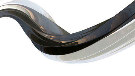 abstract background  luxury curve, elegant wallpaper design, 3D object with dynamic wavesの写真素材