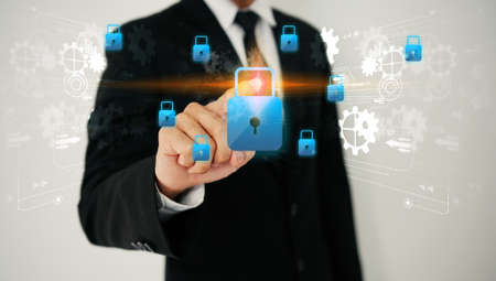 Big Data Strategy Concept. Data securityの写真素材